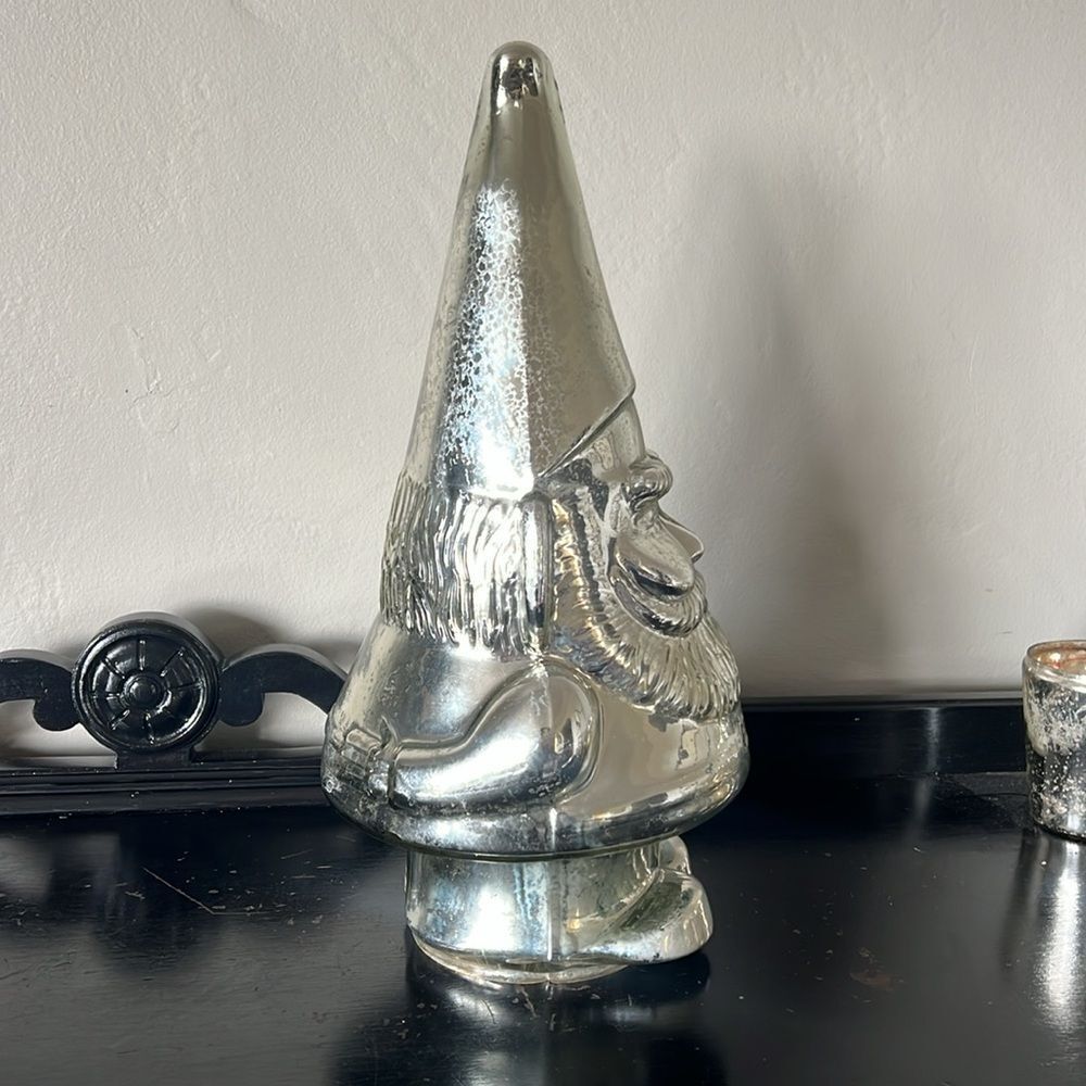 Pottery Barn Glass Santa Tree - Picture 4 of 9